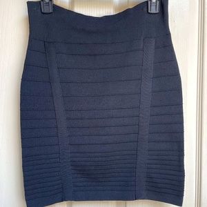 Rock & Republic Textured Black Pencil Skirt